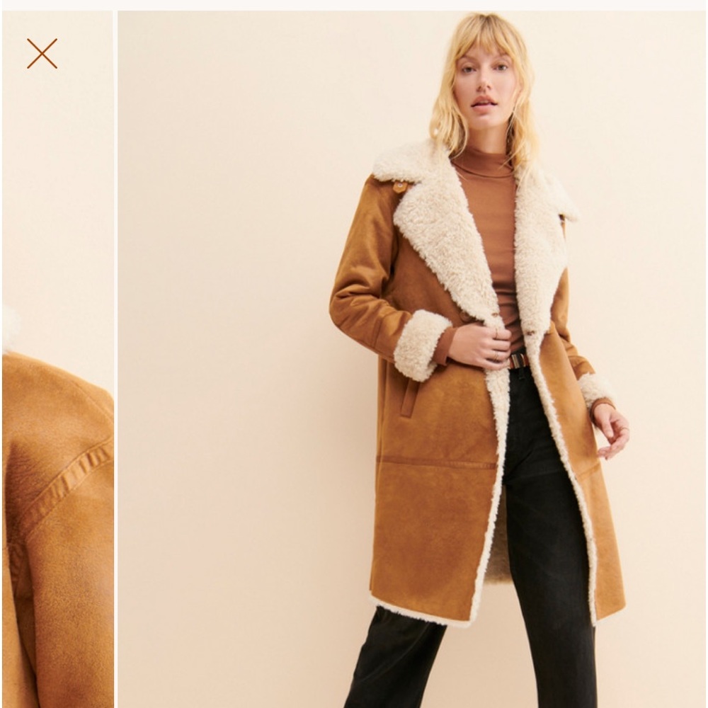 NVLT Faux Shearling Jacket - Medium